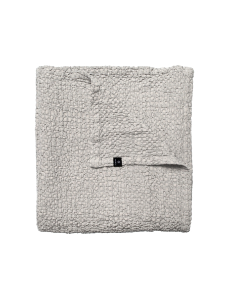 Sengetæppe 'Dani' 260x260 - Lysgrå