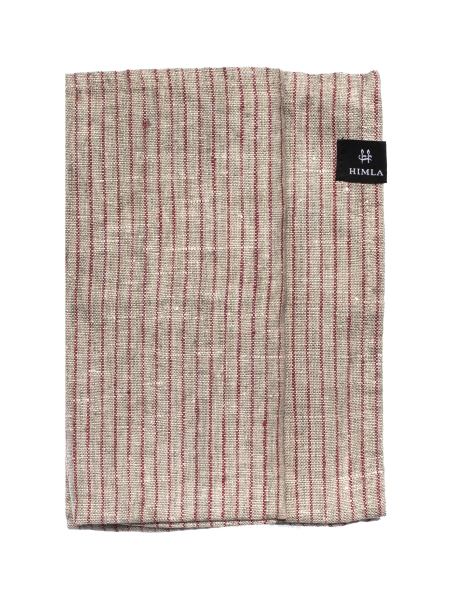 Serviet 'Linus' 45x45 - Rød/Svart
