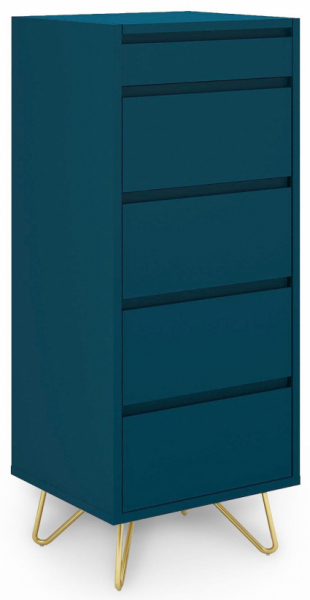 Kommode 'Elle' 45x110 - Turkis/Messing