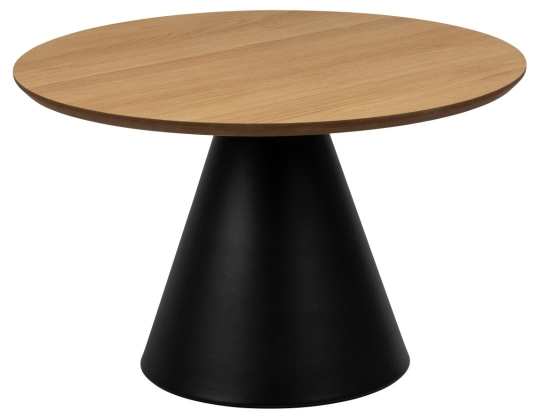 Sofabord 'Soli' 65cm - Natur/Sort