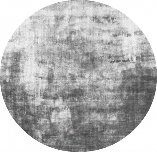 Rundt tæppe 'Jodhpur' - Grå