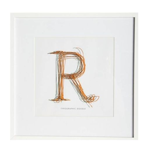 Billede 'R' - Hvid