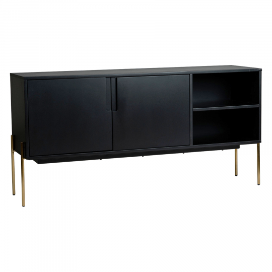 Sideboard 'Frölunda' - Sort/Messing
