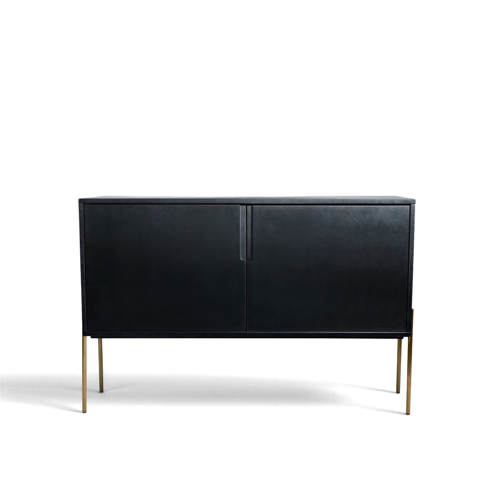 Sideboard 'Fr&ouml;lunda' - Sort/Guld