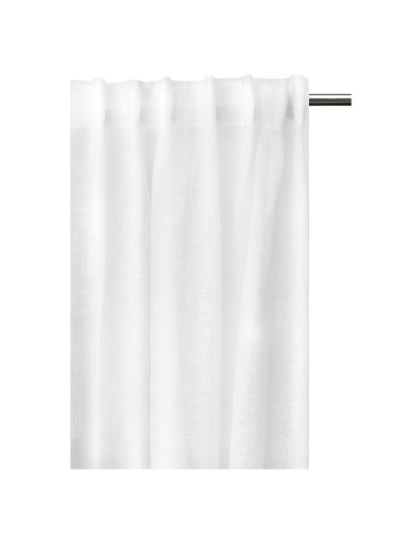Gardin med veckband 'Dalsland' 145x250 - Hvid