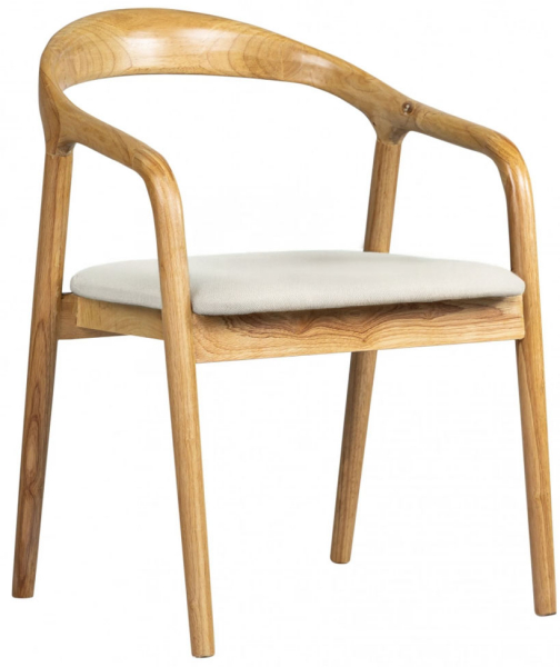 Armlænestol 'Aspa' - Natur/beige