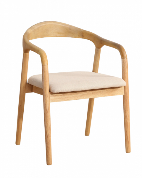 Armlænestol 'Aspa' - Natur/beige