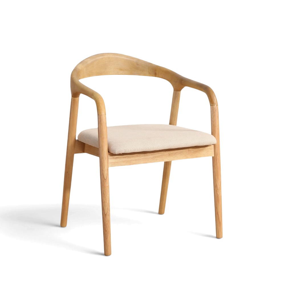 Armlænestol 'Aspa' - Natur/beige