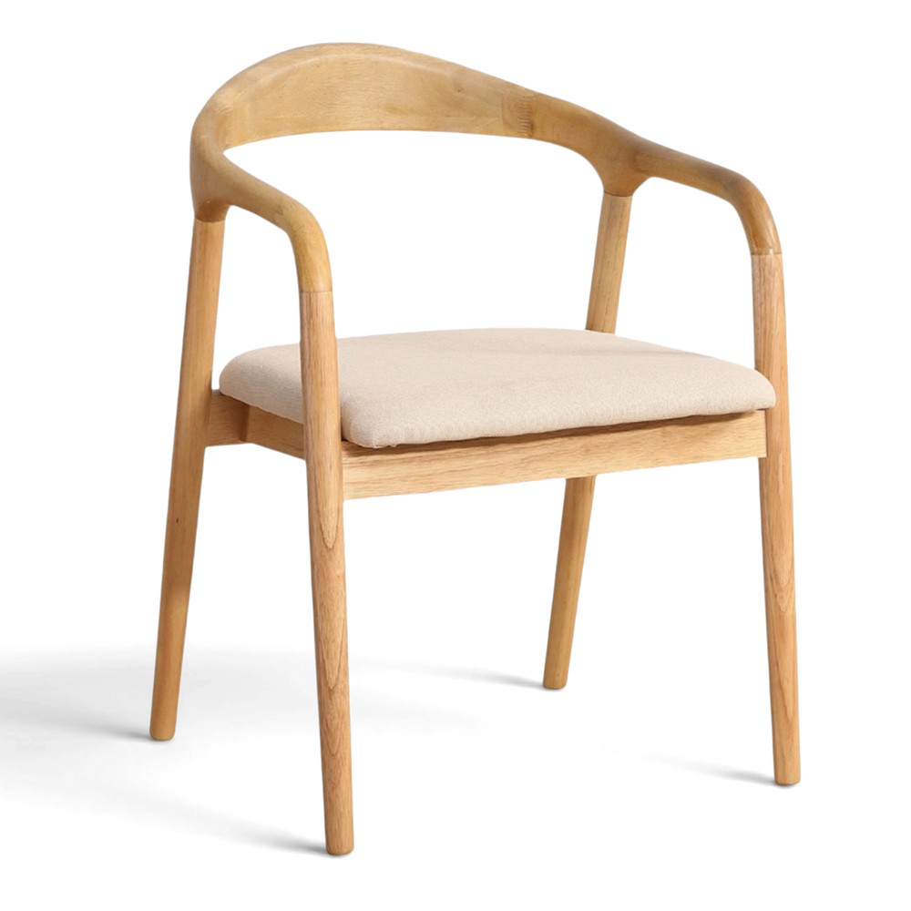 Armlænestol 'Aspa' - Natur/beige