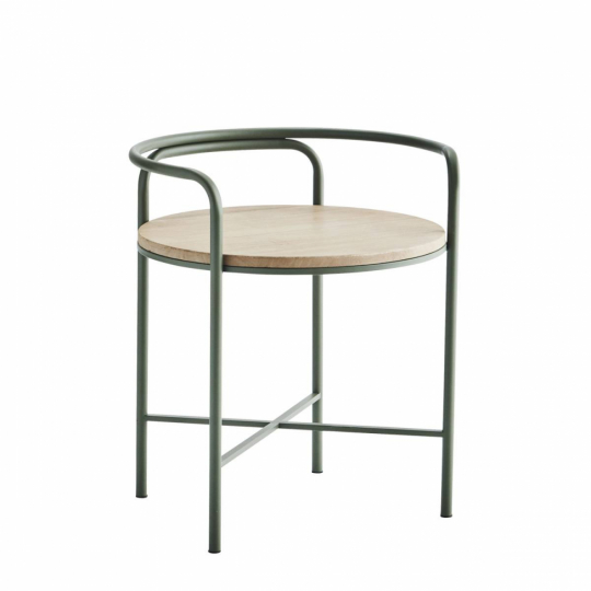 Stol 'Iron' 50cm - Grøn/natur