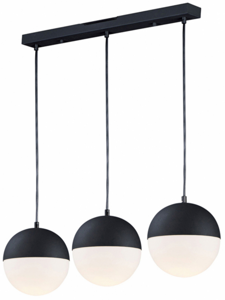 Loftlampe 'Glob' X3 - Sort