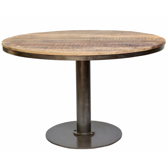 Rundt spisebord vintage 'Jack' - Natur