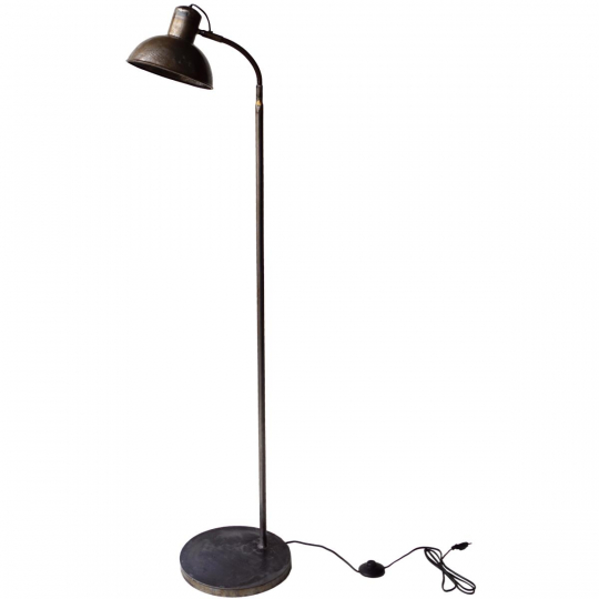 Gulvlampe 'Walentin' - Jern/Brun