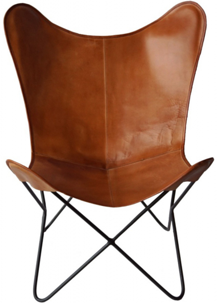 Loungestol Vintage - Læder/Jern