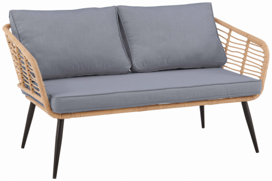 Havesofa 'Sardinia' - Natur/Grå