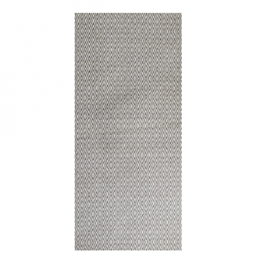 Tæppe 'Cozy Luxury' 90x200cm - Grå/Hvid
