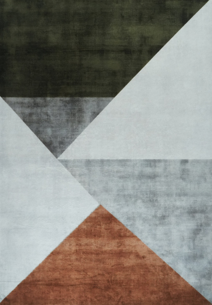 Tæppe 'Evanille' - Grå/Multifarvet