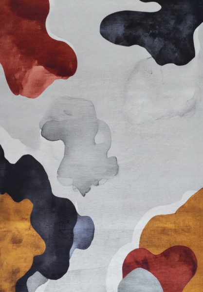 Tæppe 'Aravelle' - Grå/Multifarvet