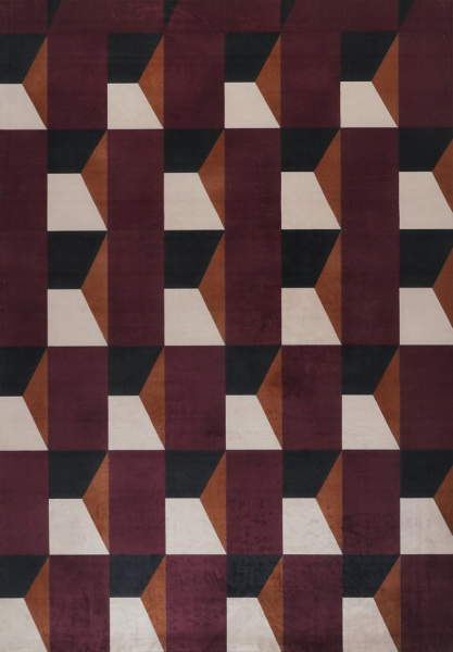 Tæppe 'Valora' - Rød/Lilla