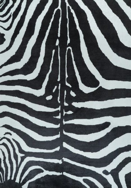 Tæppe 'Marovi' - Sort/Hvid