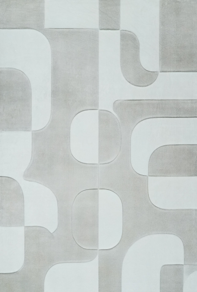 Tæppe 'Merano' - Lysegrå