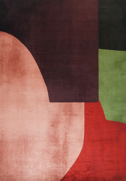 Tæppe 'Savelle' 200x280 cm - Rød/Multifarvet