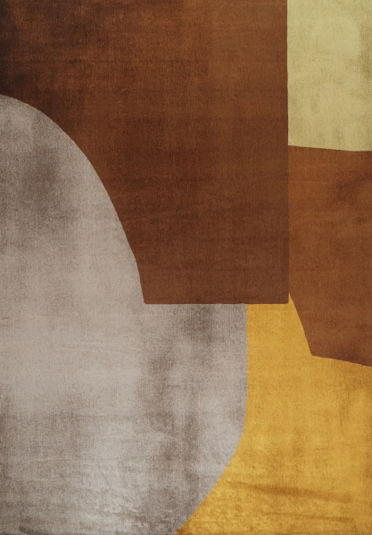 Tæppe 'Savelle' 200x280 cm - Brun/Gul