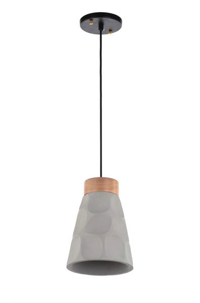 Loftlampe 'Mark' - Træ/Cement