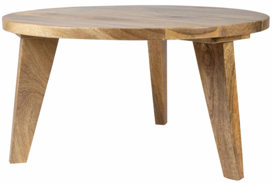 Sofabord Vintage Rundt 65cm - Natur