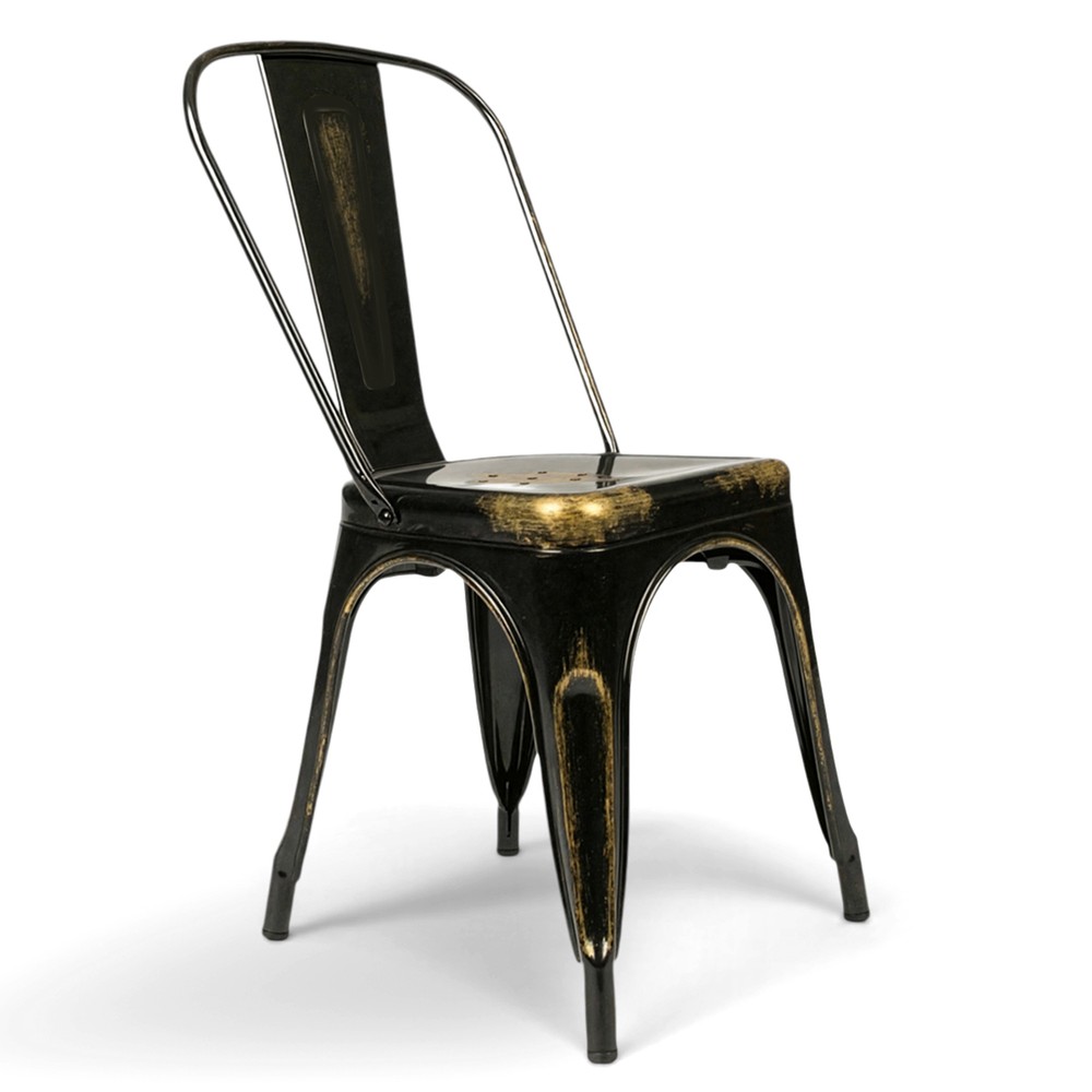 Stol 'Montmartre' - Vintage sort/antik