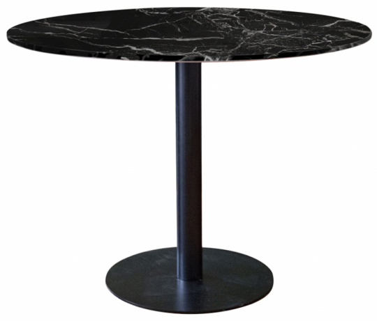 Matbord 'Marbleous' Rundt 100cm - Sort