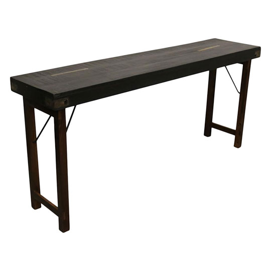 Sidetabel Vintage 170x40cm - Sort