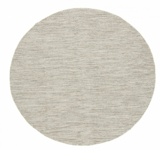 Rund tæppe 'Dhurry' 240cm - Beige