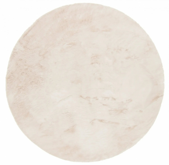 Rund tæppe 'Arnaga Super Soft' 160cm - Beige