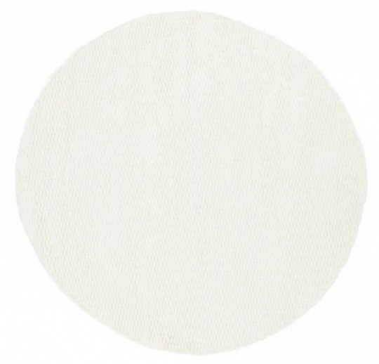 Rund tæppe 'Cartmel' 300cm - Offwhite