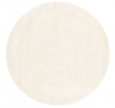 Rundt tæppe 'Ella' 160cm - Creme