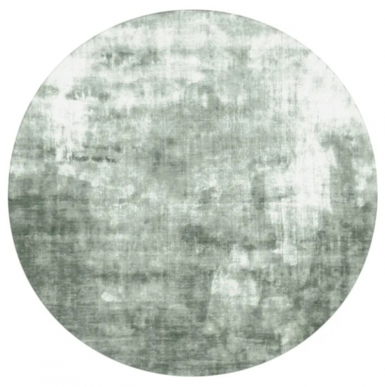 Rundt tæppe 'Jodhpur' 120cm - Grøn