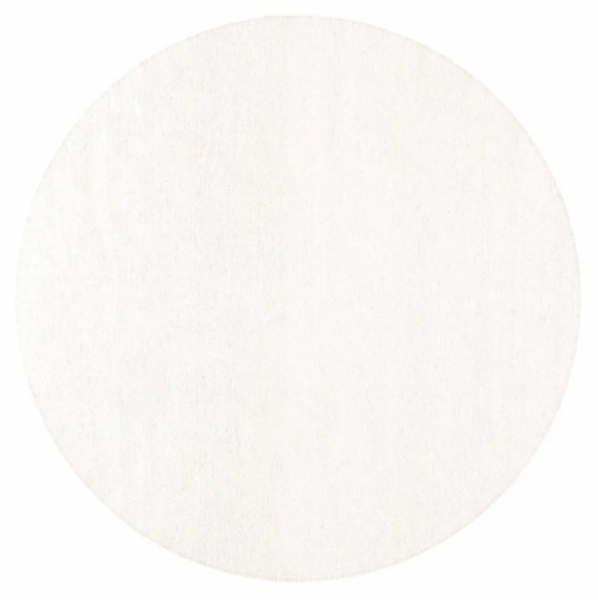 Rundt tæppe 'Hamilton' 120cm - Hvid