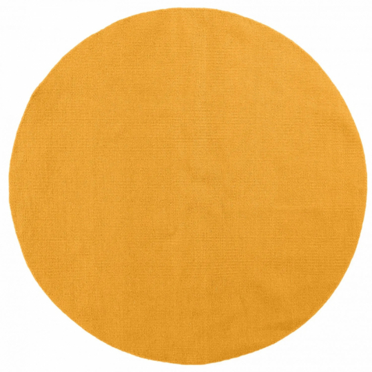 Rundt tæppe 'Hamilton' 120cm - Saffran