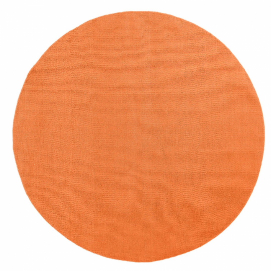 Rund tæppe 'Hamilton' 200cm - Orange Peel