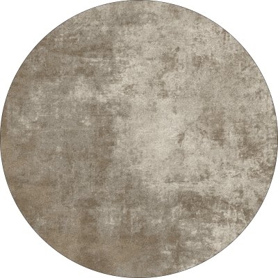 Rundt tæppe 'Lynton' 160cm - Brun