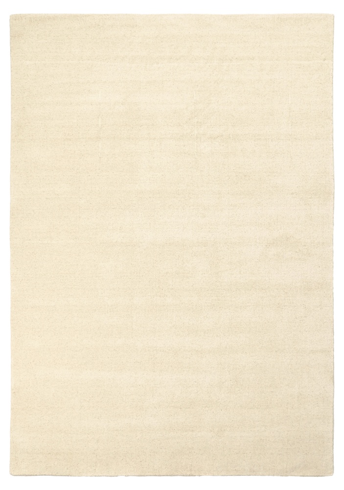 Uldtæppe 'Rozen Handloom Wool Premium' - Hvid