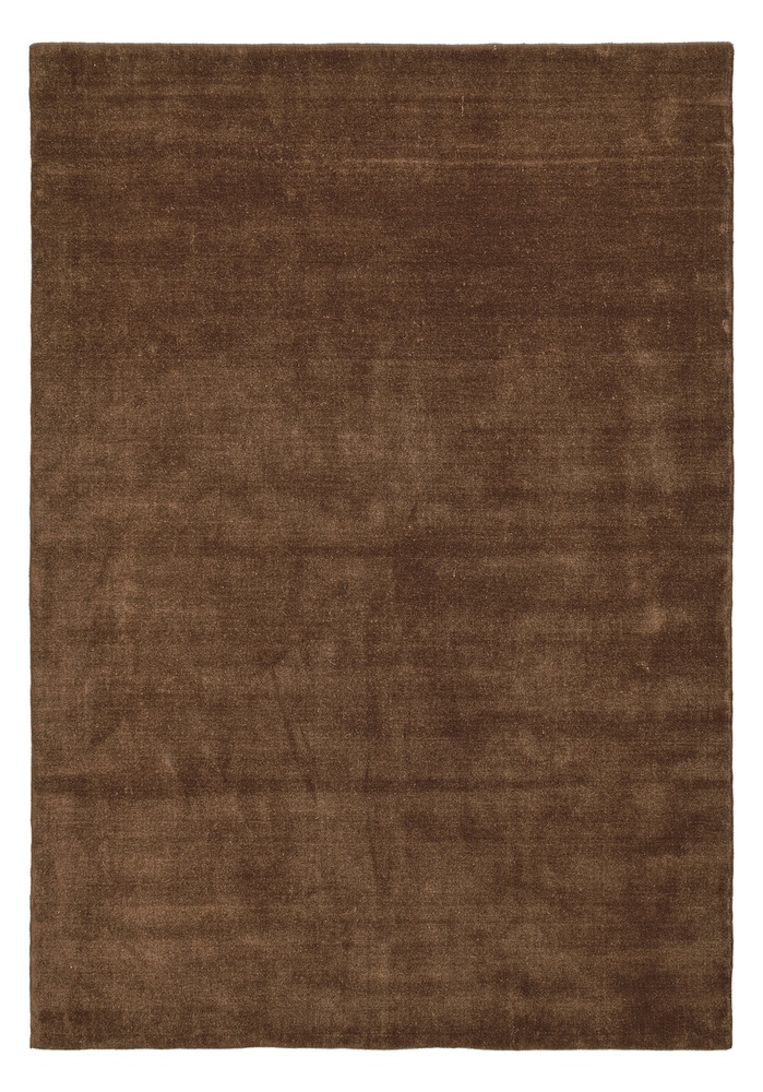 Uldtæppe 'Rozen Handloom Wool Premium' - Brun