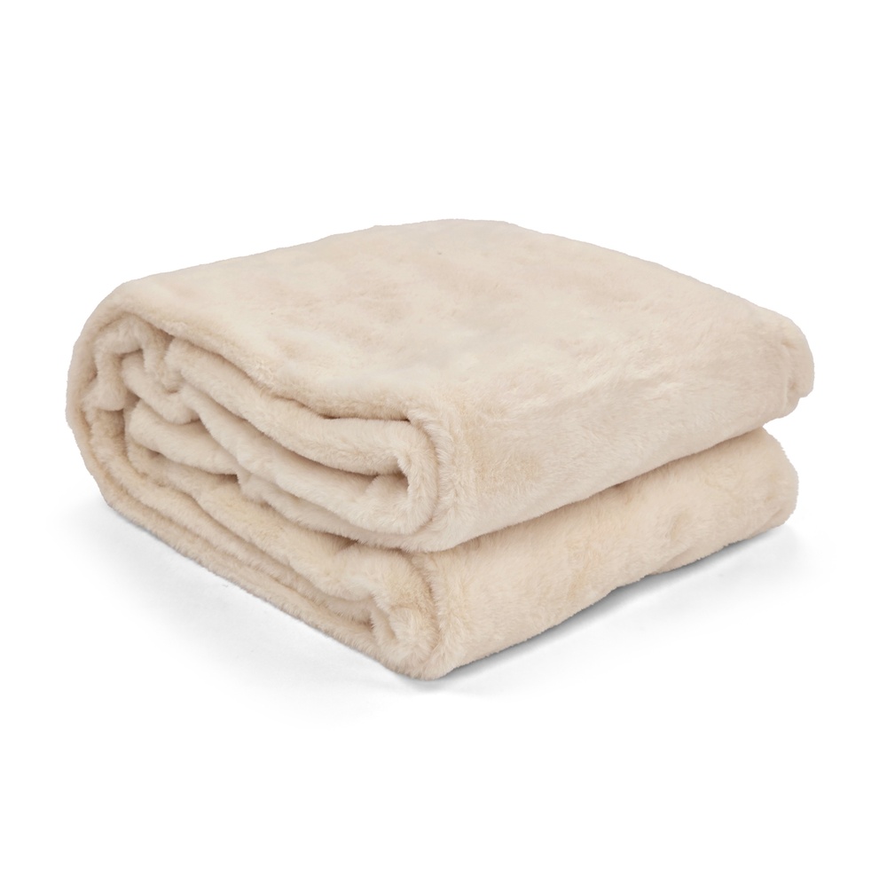 Tæppe 'Aranga Super Soft Throw' 130x170cm - Hvid