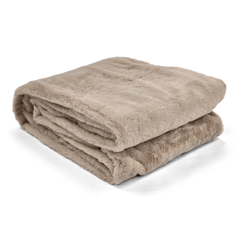 Tæppe 'Aranga Super Soft Throw' 130x170cm - Brun