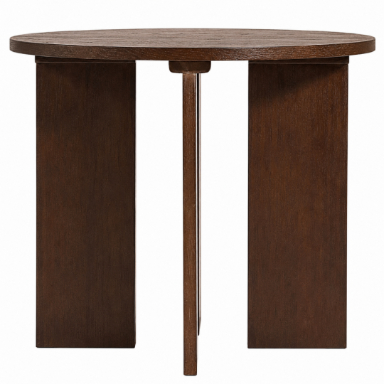 Sofabord 'Cr&eacute;me' Rundt 55 cm - Valn&oslash;d