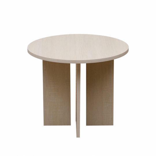 Sofabord 'Créme' Rundt 55 cm - Hvidpigmenteret