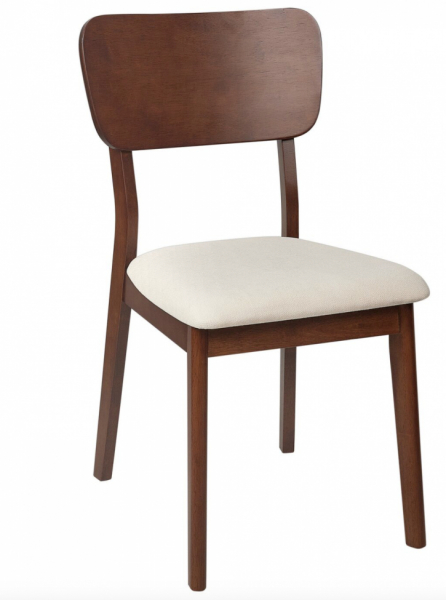 Stol 'Larvik' - Valnød/beige
