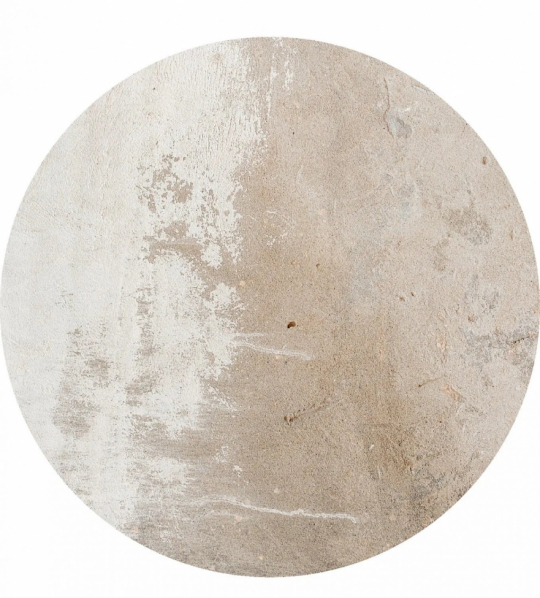 Rund tæppe 'Bornos' 160cm - Beige/Grå