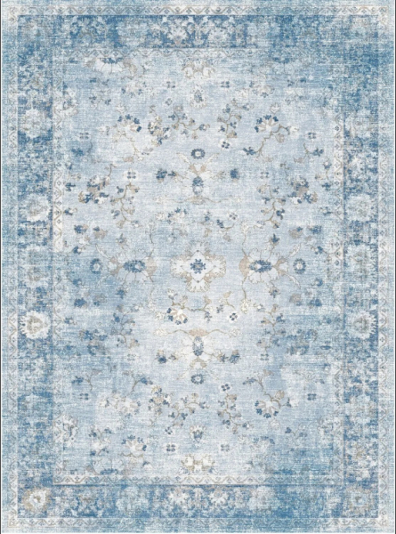 Wilton tæppe 'Gombalia' 130x190cm - Lysblå